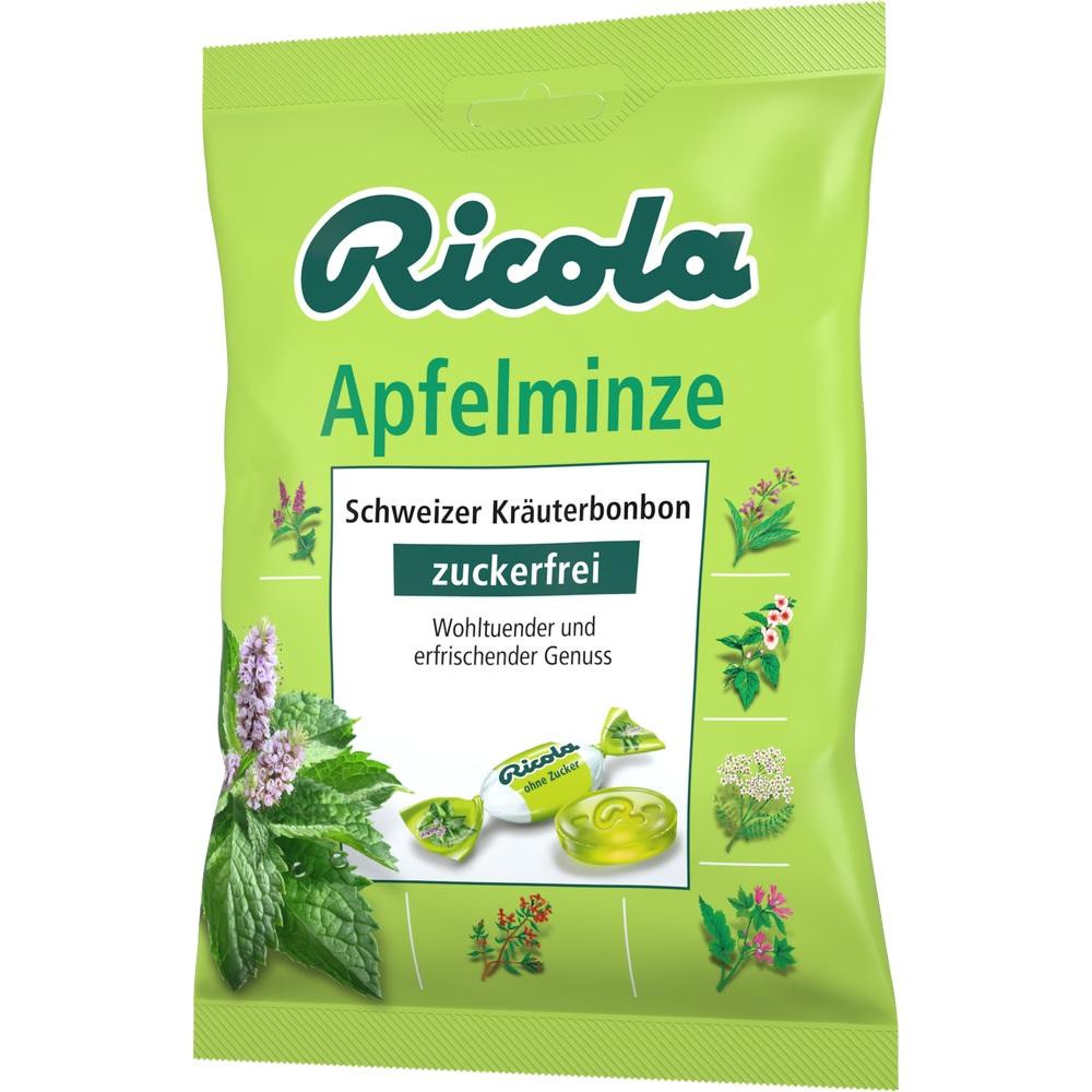 Ricola Apfelminze Schweizer Kräuterbonbon zuckerfrei 75 g Bonbons