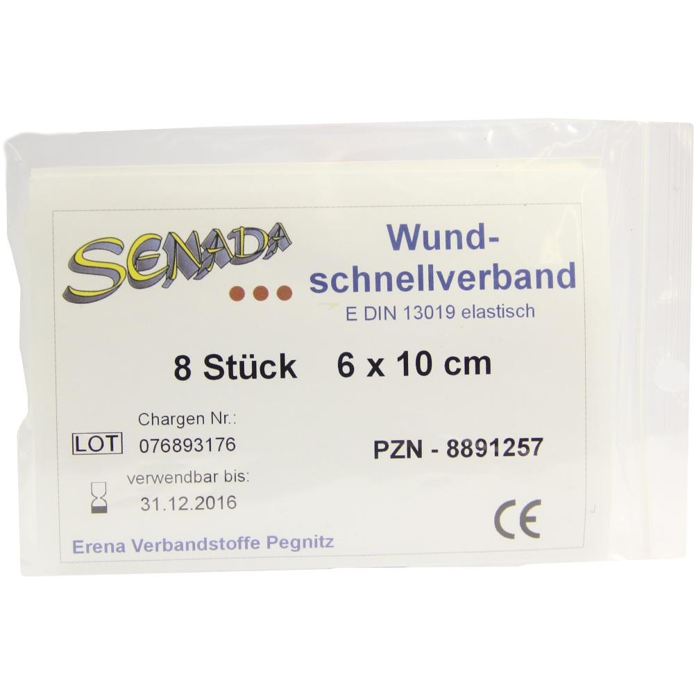 SENADA Wundschnellverband 6x10 cm 8 St