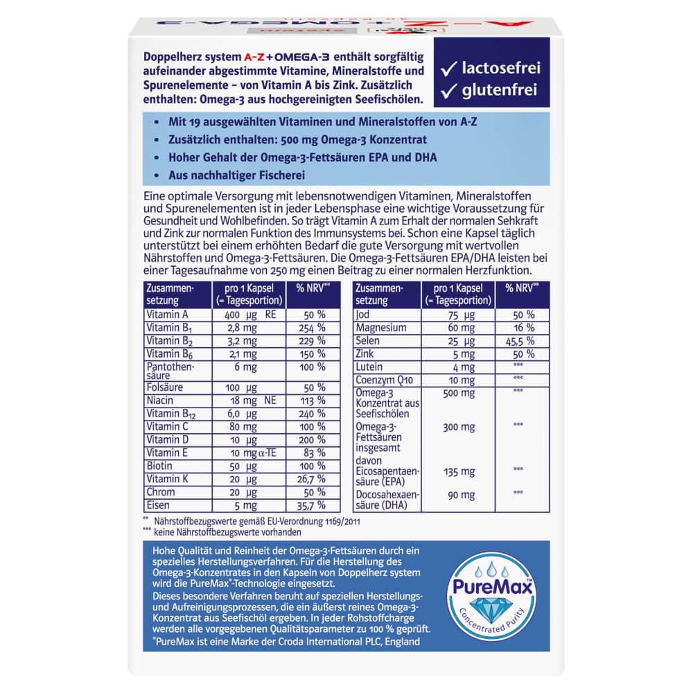 Doppelherz system A-Z + OMEGA-3 ALL IN ONE 30 St Kapseln