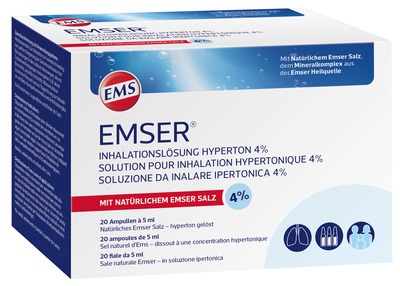 EMSER Inhalationslösung Hyperton 4% 20X5 ml Inhalationsampullen