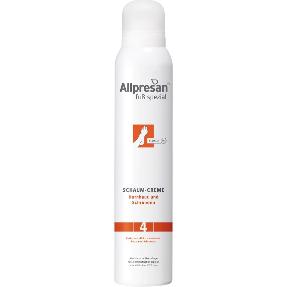 Allpresan fuß spezial Nr. 4 SCHAUM-CREME Hornhaut & Schrunden 200 ml Schaum