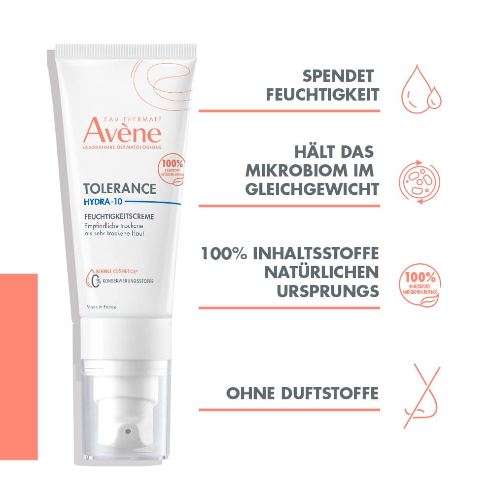 Avène TOLERANCE HYDRA-10 FEUCHTIGKEITSCREME 40 ml Creme