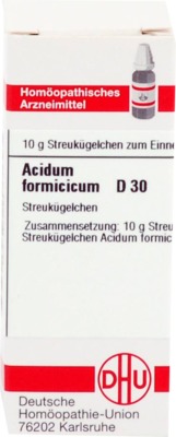 ACIDUM FORMICICUM D 30 Globuli 10 g Globuli
