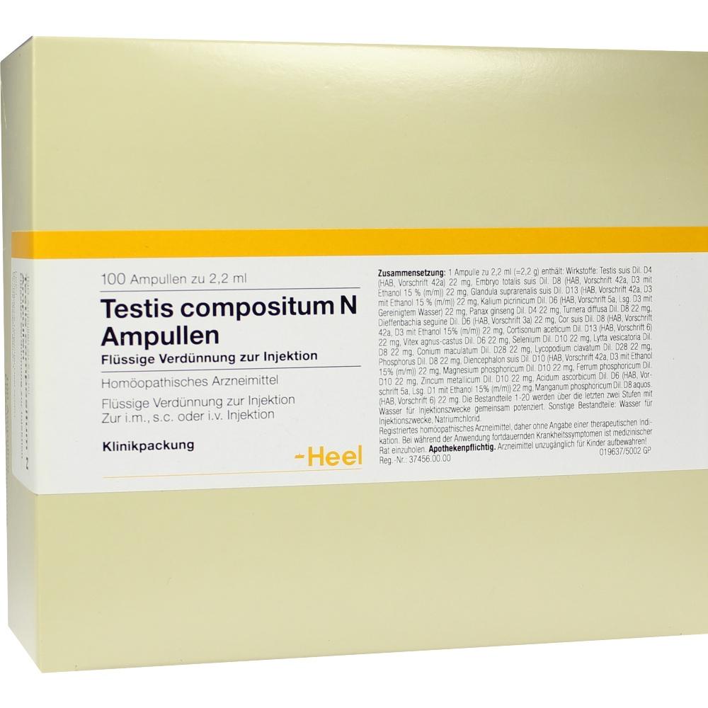 TESTIS COMPOSITUM N Ampullen 100 St Ampullen