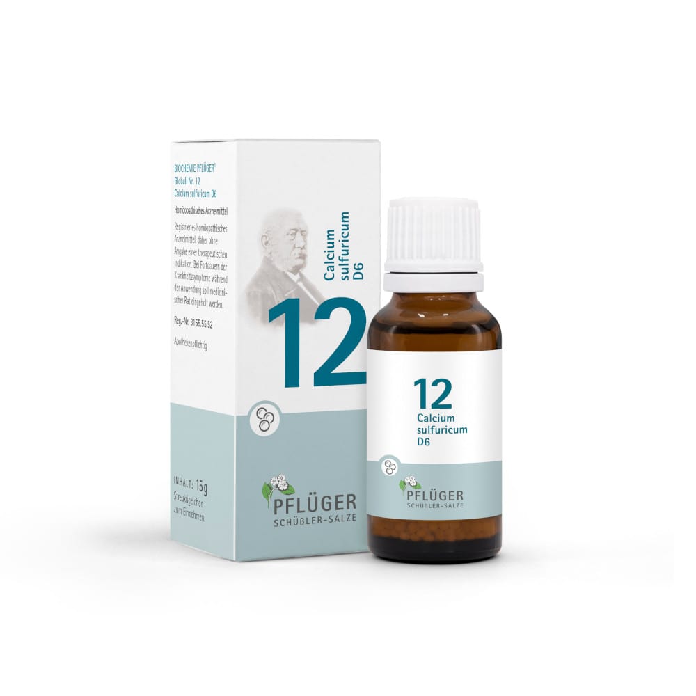 Schüßler-Salz Nr. 12 Calcium sulfuricum D6 15 g Globuli