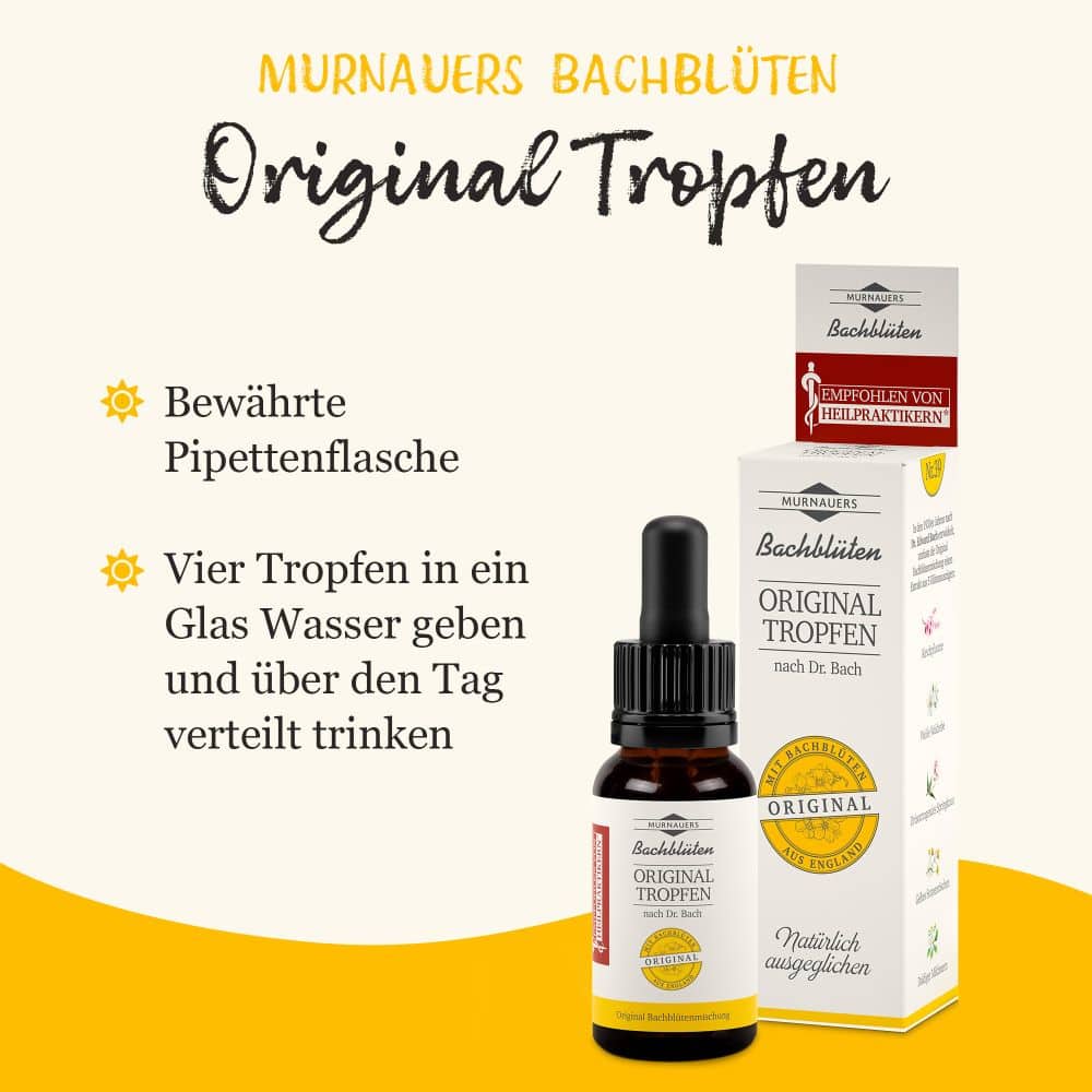 MURNAUERS Bachblüten ORIGINAL TROPFEN nach Dr. Bach 20 ml Tropfen
