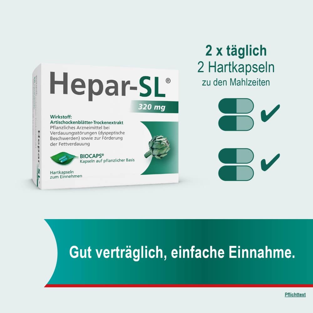 HEPAR SL 320 mg Hartkapseln 200 St Hartkapseln
