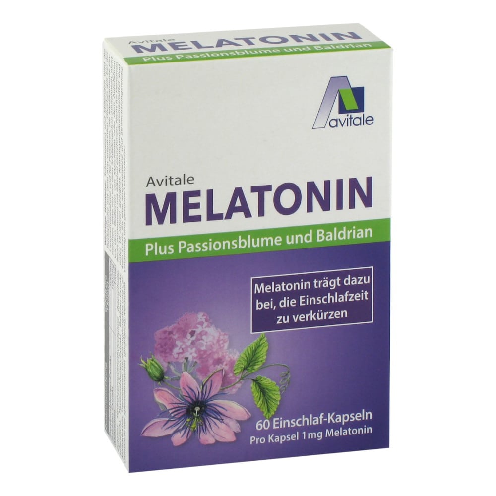 Avitale MELATONIN Plus Passionsblume und Baldrian 60 St Kapseln