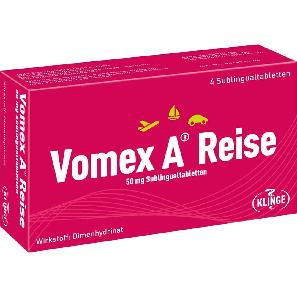 Vomex A Reise 4 St Sublingualtabletten