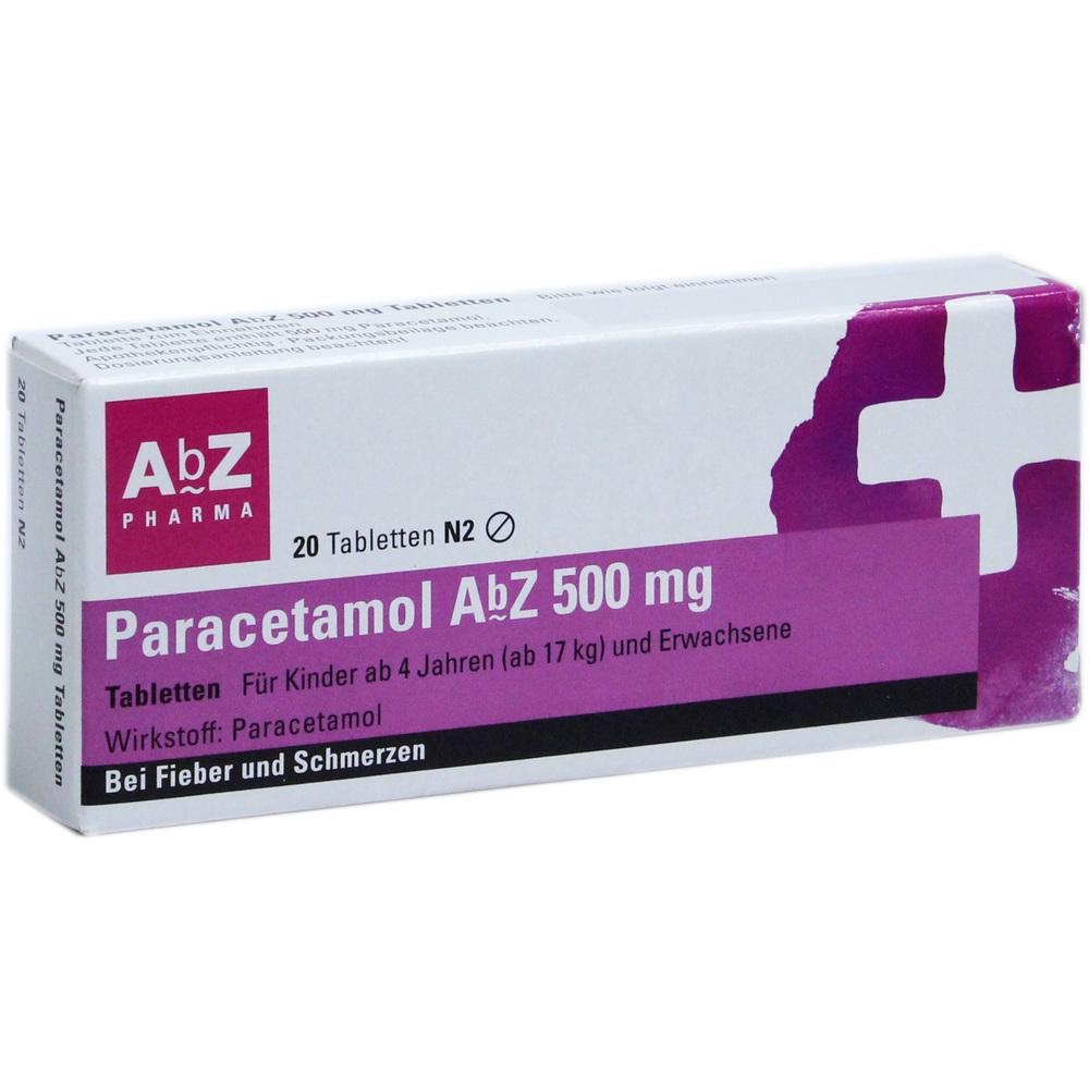 Paracetamol AbZ 500mg 20 St Tabletten
