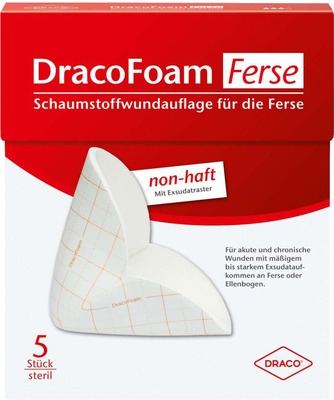 DRACOFOAM Schaumstoff Wundauflage Ferse 5 St Verband