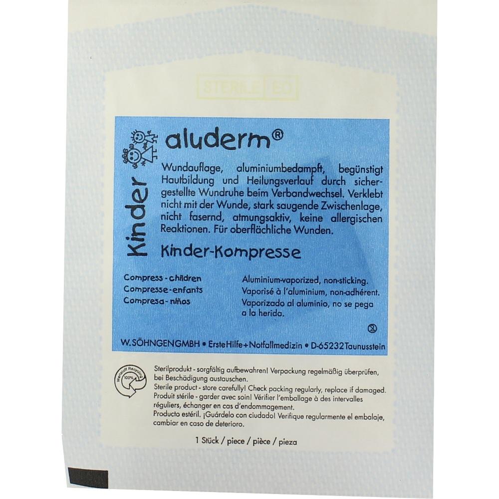 ALUDERM Kinder Kompressen 4x6 cm 1 St Kompressen