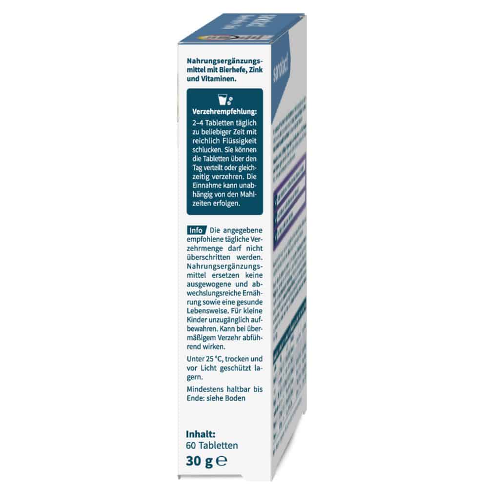 sanotact Bierhefe + Zink + Biotin + B12 + B6 60 St Tabletten