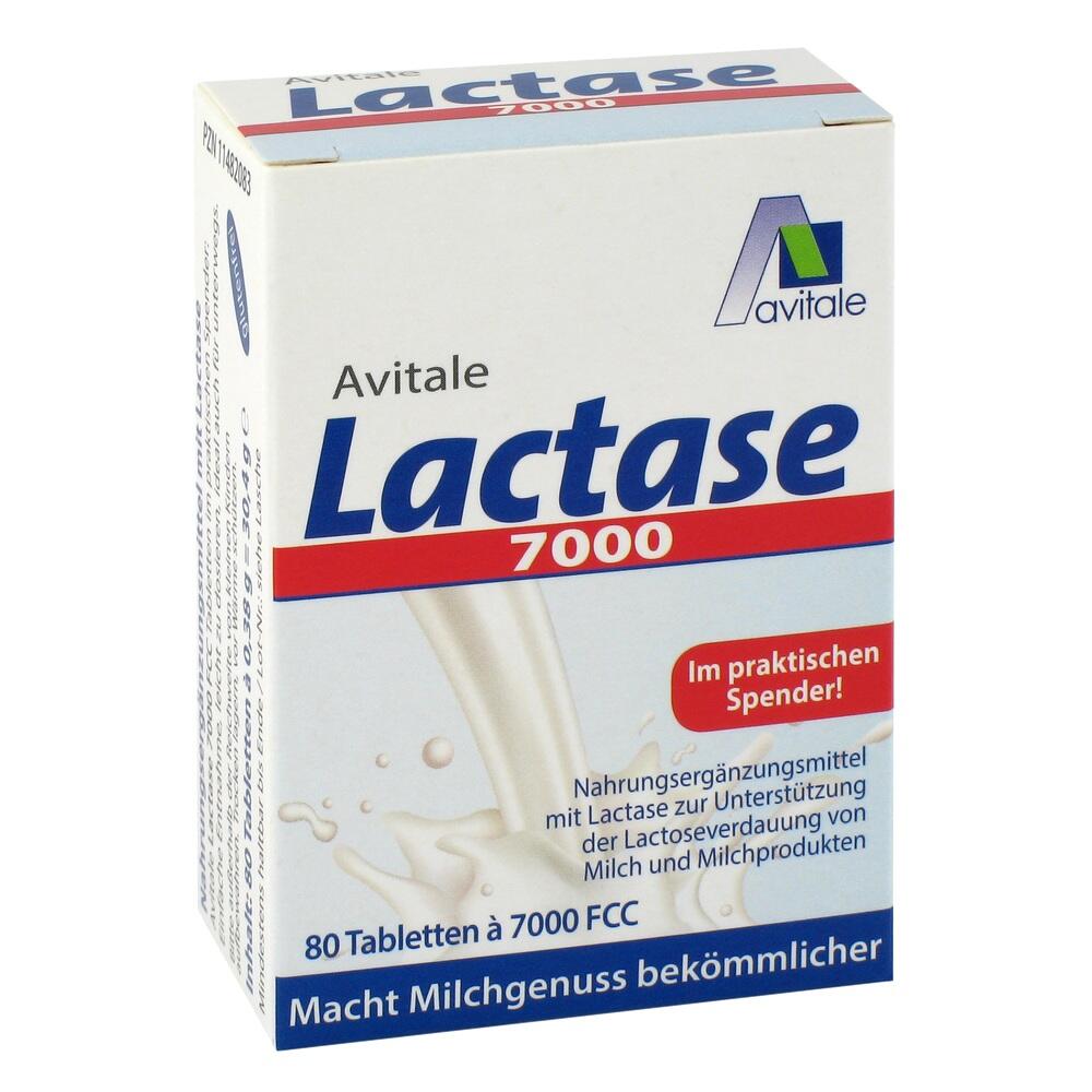 Avitale Lactase 7000 FCC Tabletten im Spender 80 St Tabletten