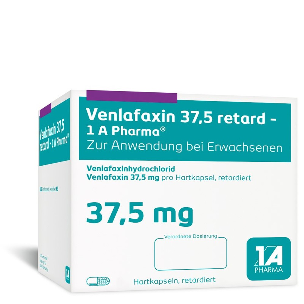 Venlafaxin 37,5 retard - 1A Pharma 100 St Retard-Kapseln