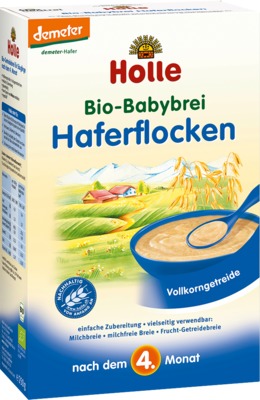 HOLLE Bio Babybrei Haferflocken 250 g Brei