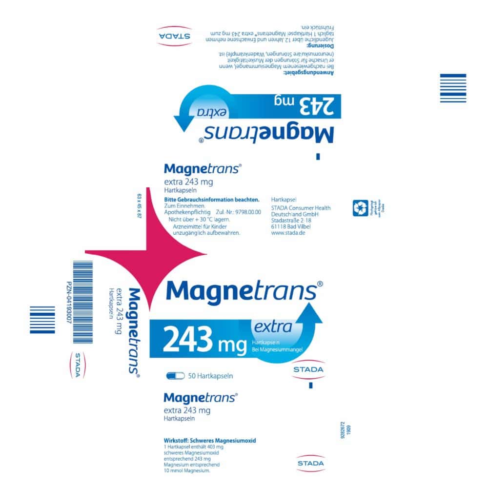 Magnetrans extra 243 mg Hartkapseln 50 St Hartkapseln