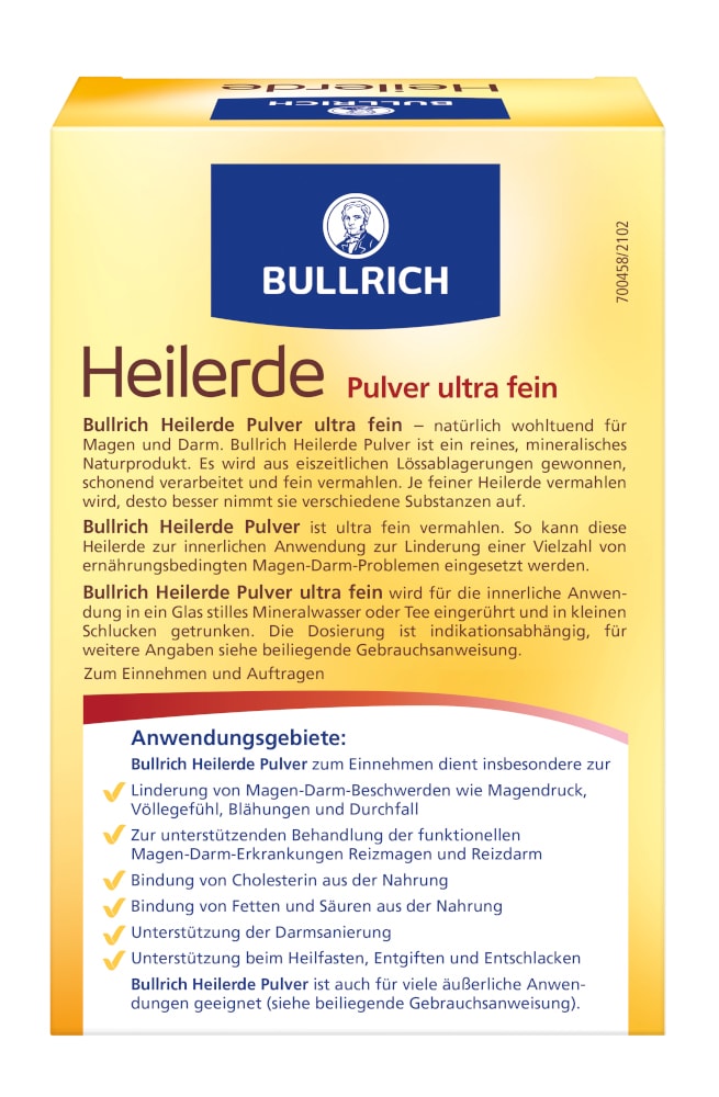 BULLRICHS Heilerde Pulv.z.Einnehmen u.Auftragen 500 g Pulver