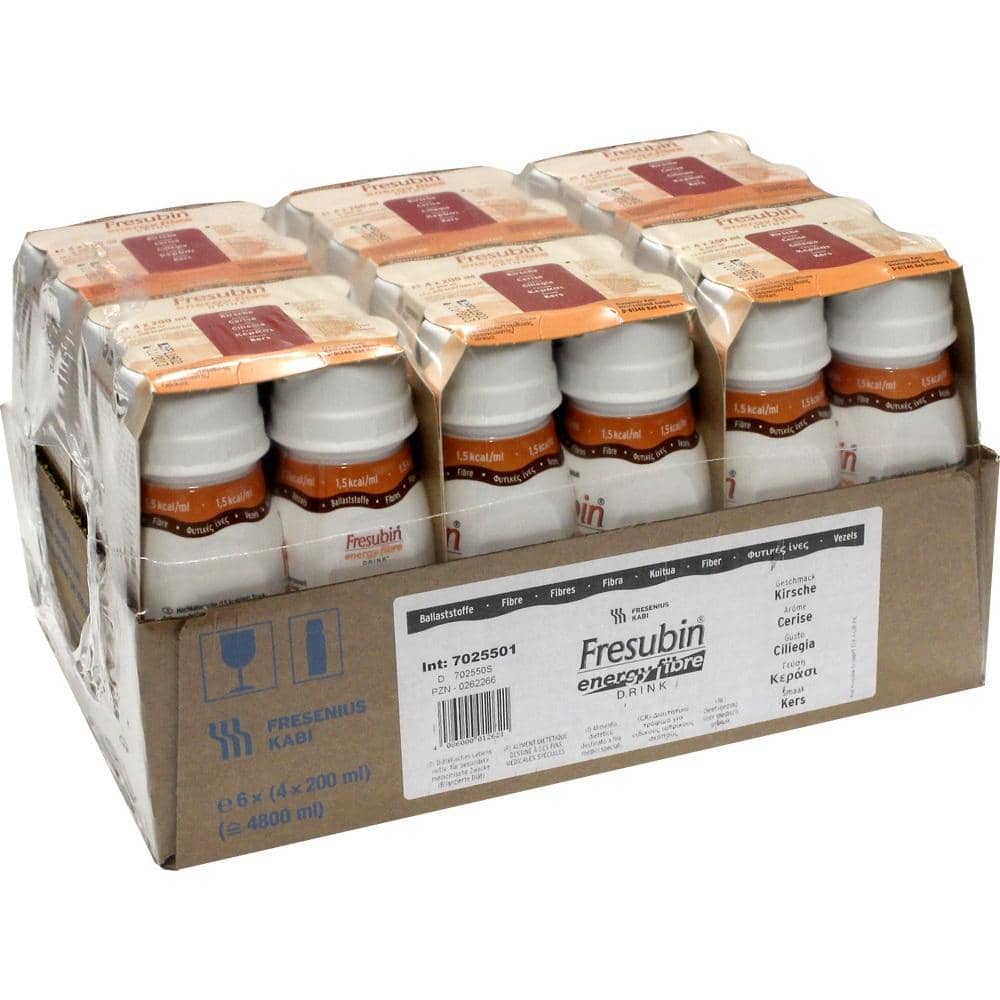 Fresubin Energy Fibre Trinknahrung Kirsche  6X4X200 ml Lösung