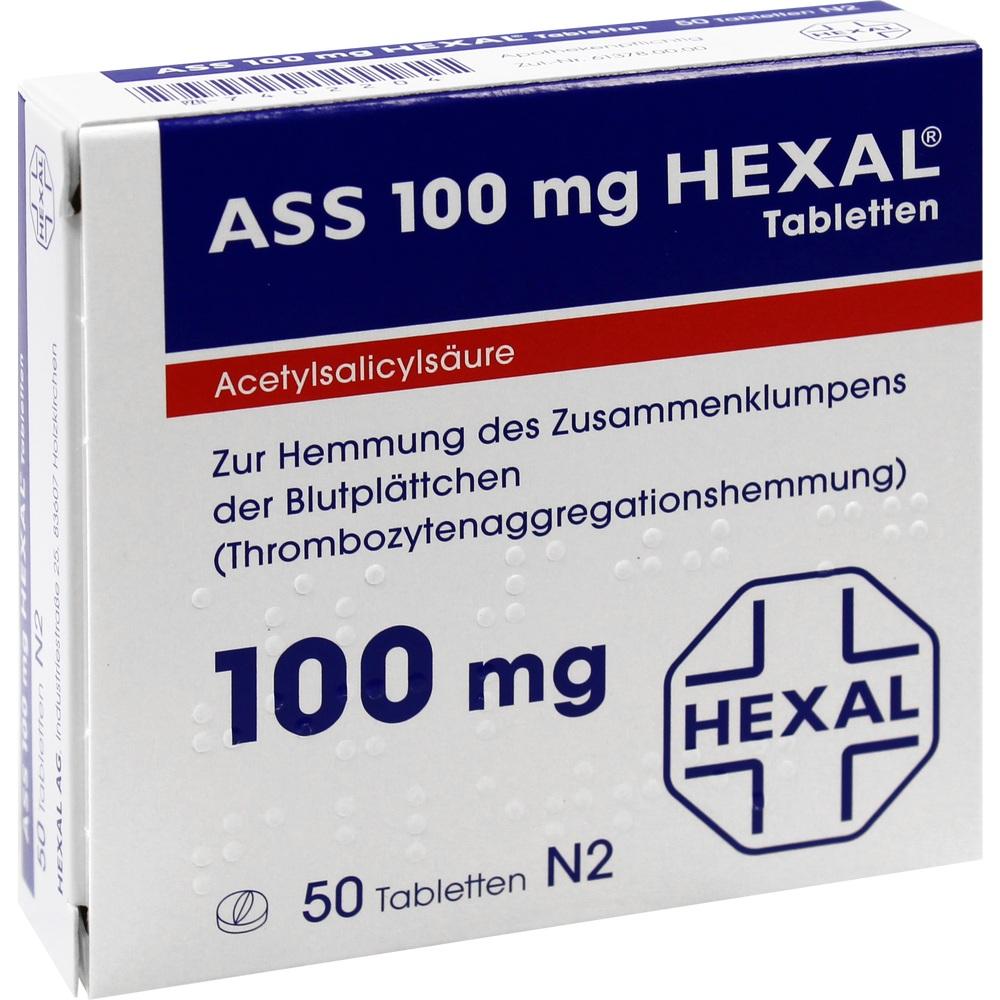 ASS 100mg HEXAL 50 St Tabletten