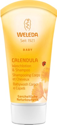 WELEDA baby Waschlotion & Shampoo CALENDULA 20 ml Duschgel