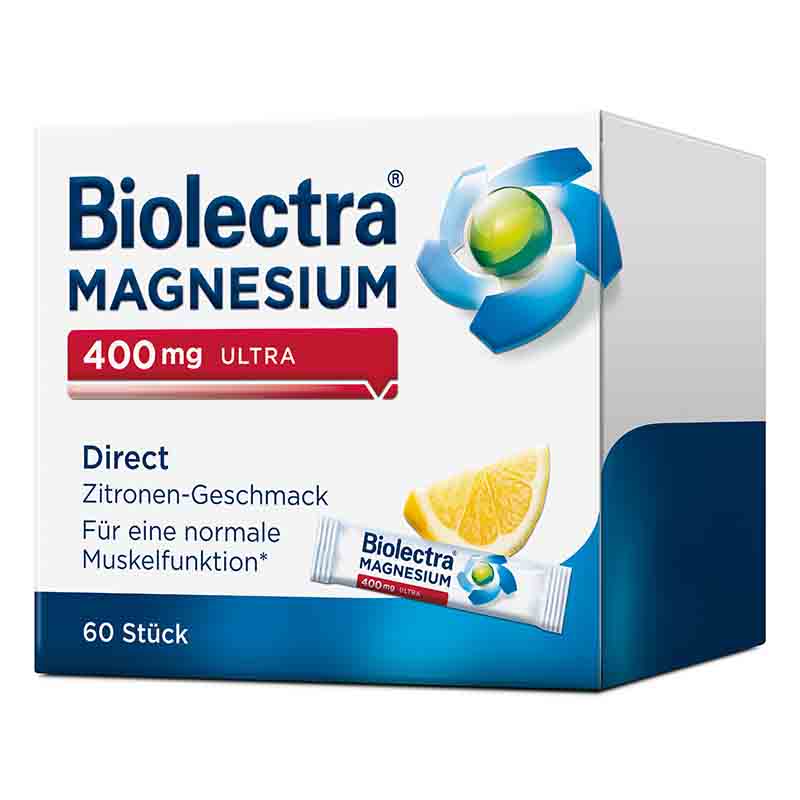 Biolectra MAGNESIUM 400 mg ULTRA Direct Zitrone 60 St Pellets
