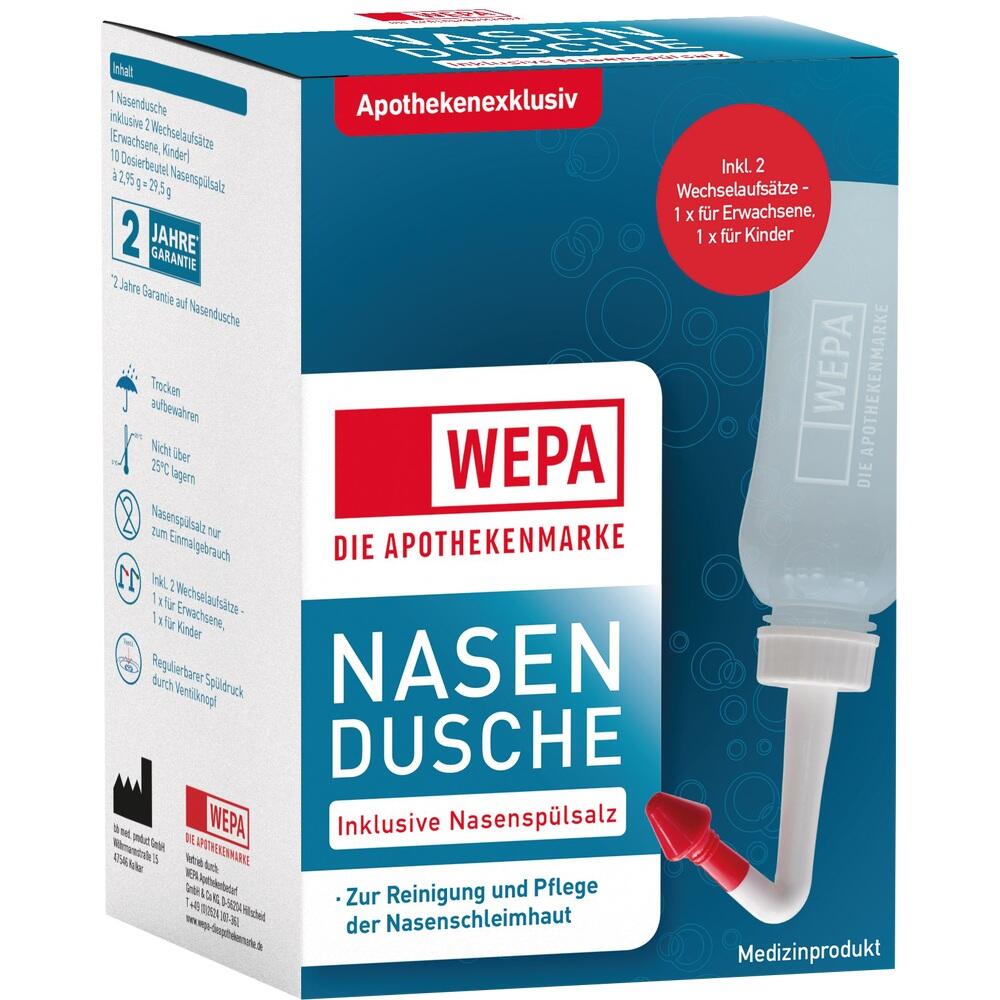 WEPA Nasendusche inklusive  Nasenspülsalz 1 Packung
