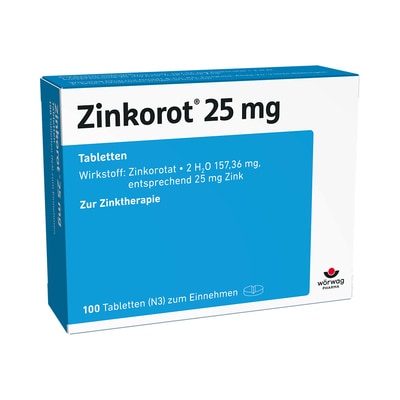Zinkorot 25 mg 100 St Tabletten