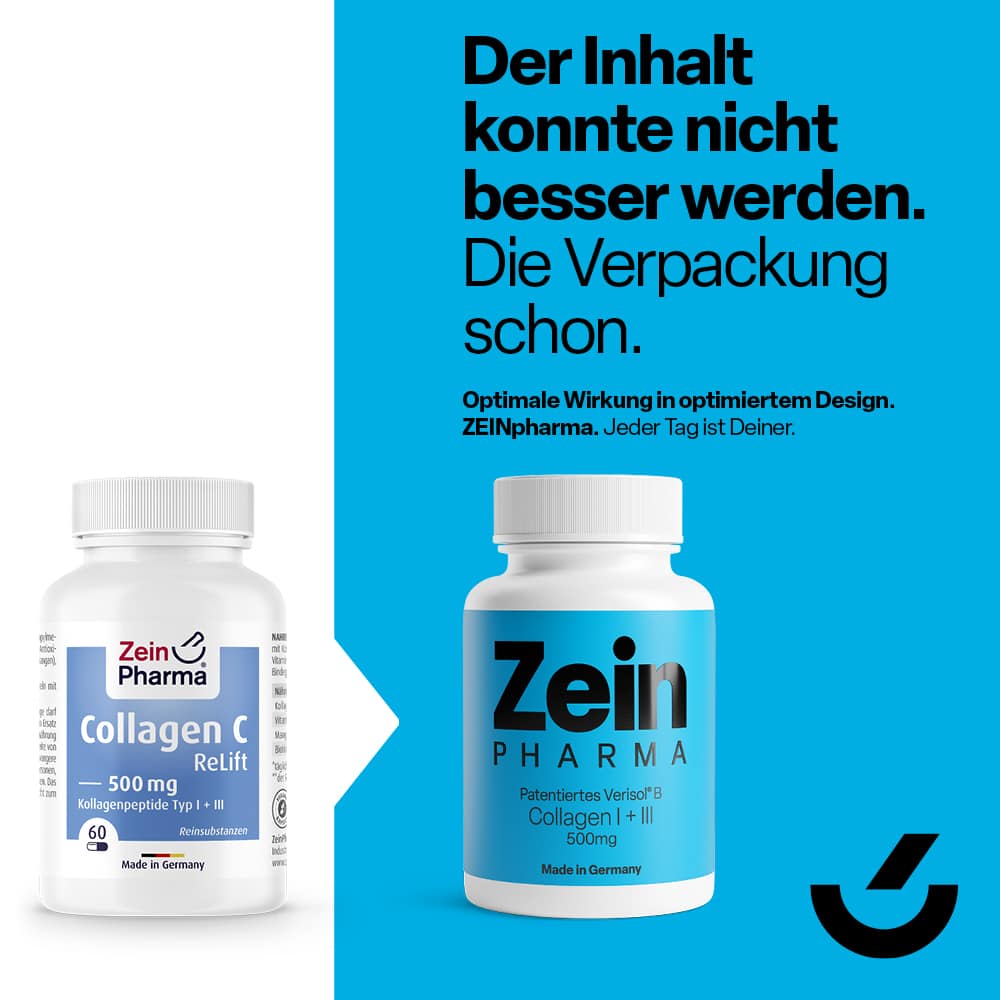 Zein Pharma Collagen C ReLift 500 mg 60 St Kapseln