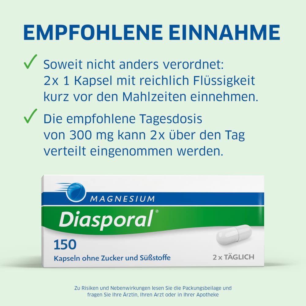 MAGNESIUM Diasporal 150 100 St Kapseln