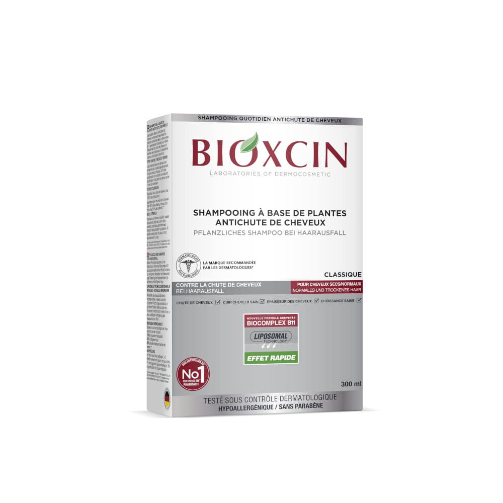 BIOXCIN Shampoo gegen Haarausfall für Normales & Trockenes Haar 300 ml Shampoo