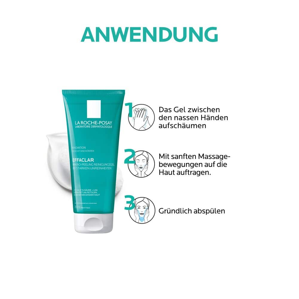 LA ROCHE-POSAY Effaclar Mikro-Peeling Reinigungsgel  200 ml Gel