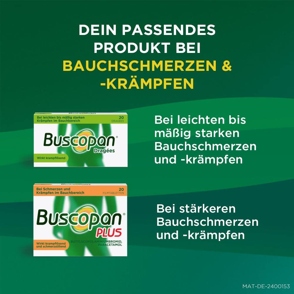 Buscopan Dragees - bei Bauchschmerzen & Bauchkrämpfen 50 St Überzogene Tabletten