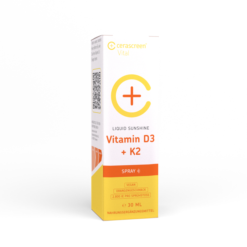 cerascreen Vital LIQUID SUNSHINE Vitamin D + K2 Spray 30 ml Spray cerascreen Vital LIQUID SUNSHINE Vitamin D + K2 Spray 30 ml Spray