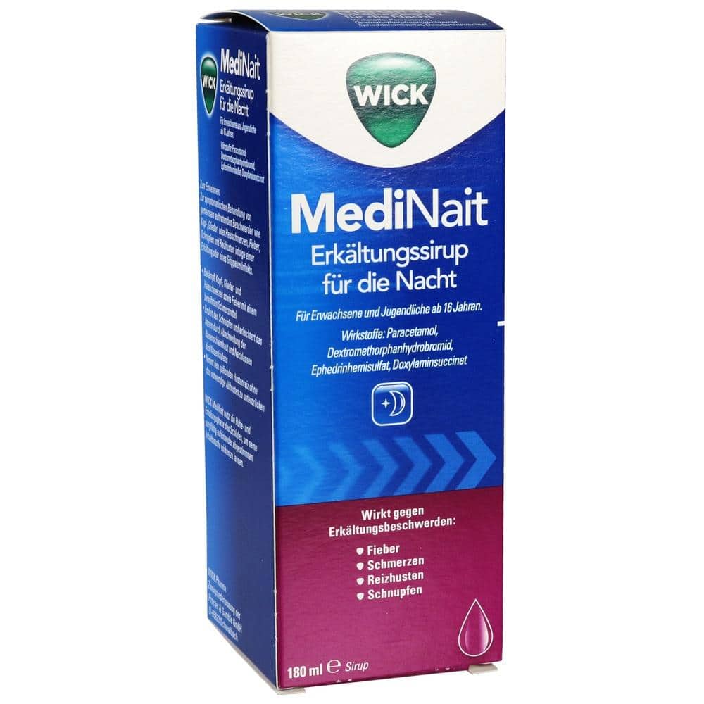 WICK MediNait Erkältungssirup für die Nacht 180 ml Sirup