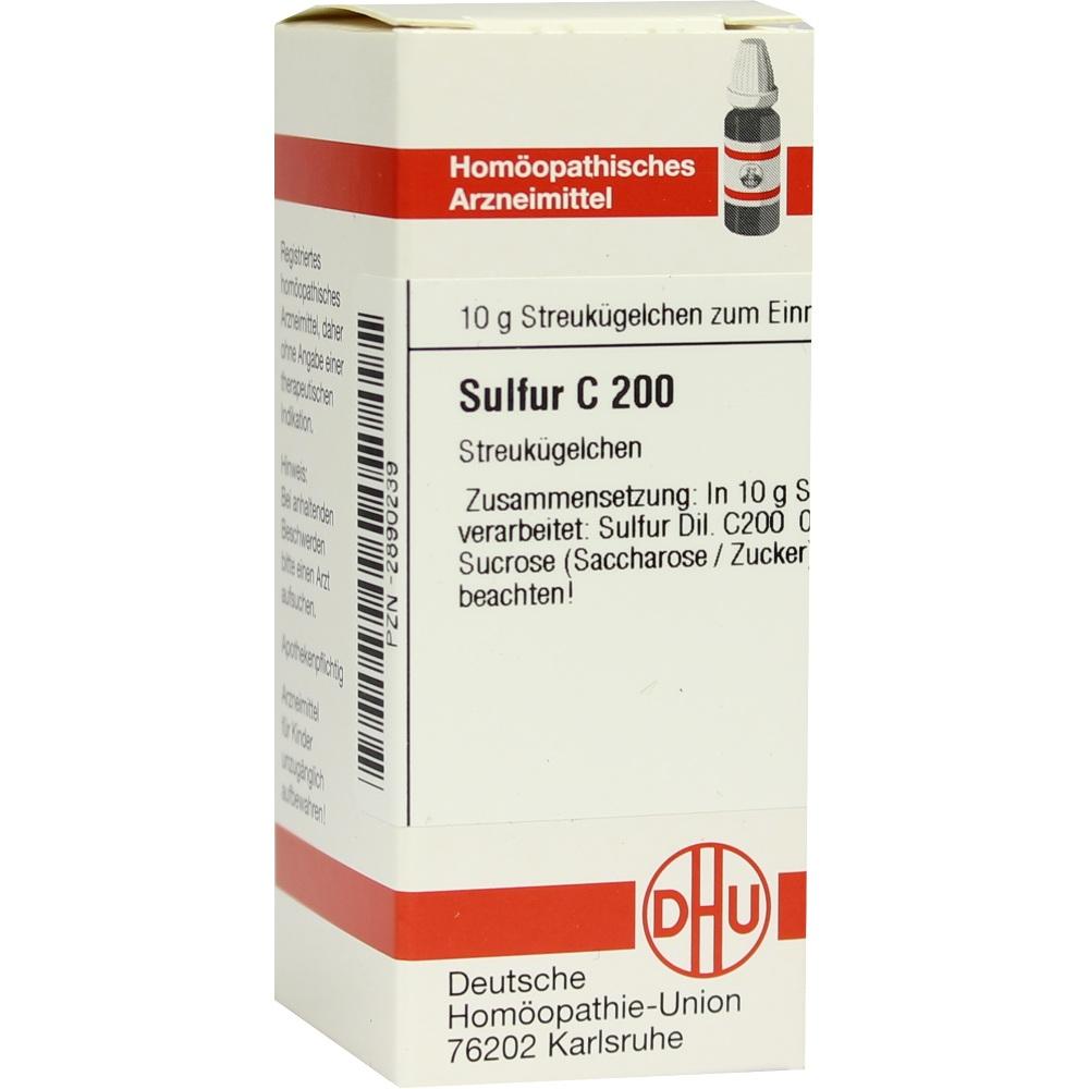 SULFUR C 200 Globuli 10 g Globuli