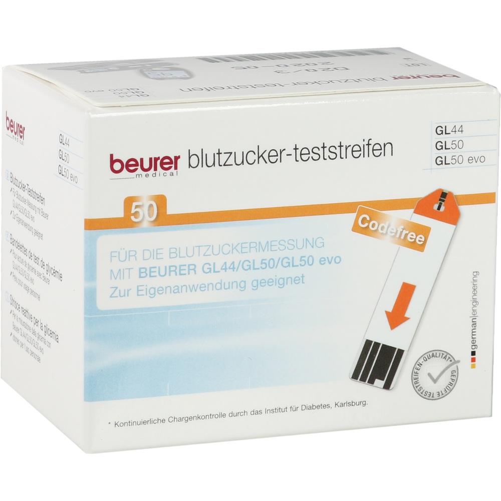 BEURER GL44/GL50 Teststreifen 50 St Teststreifen