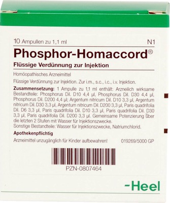 PHOSPHOR HOMACCORD Ampullen 10 St Ampullen