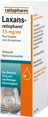 Laxans-ratiopharm 7,5mg/ml Pico 50 ml Tropfen