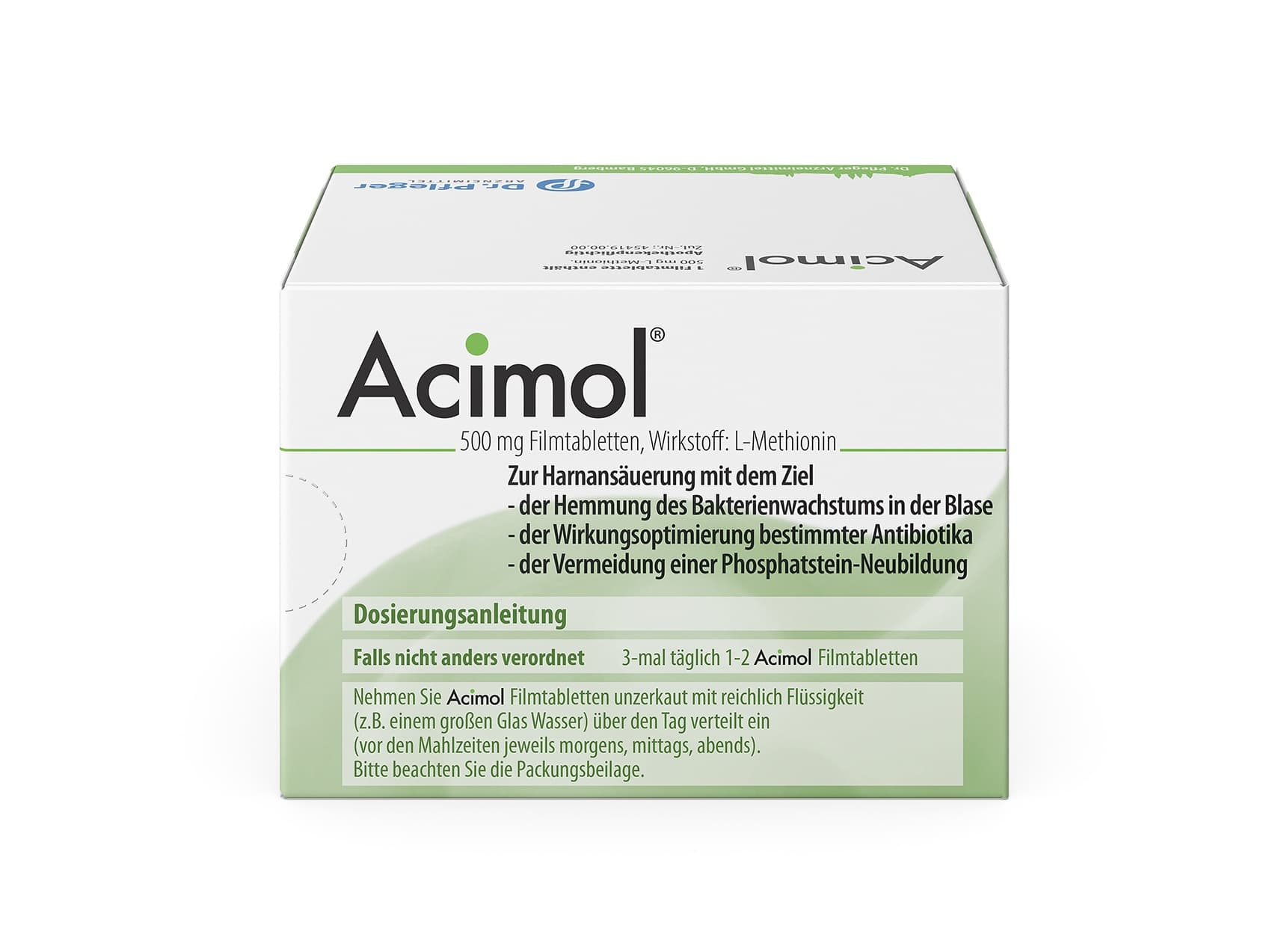 Acimol 500mg mit pH-Teststreifen 96 St Filmtabletten