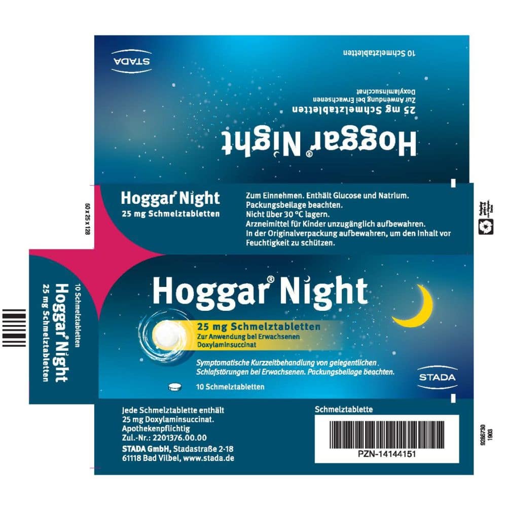 Hoggar Night 25mg 10 St Schmelztabletten