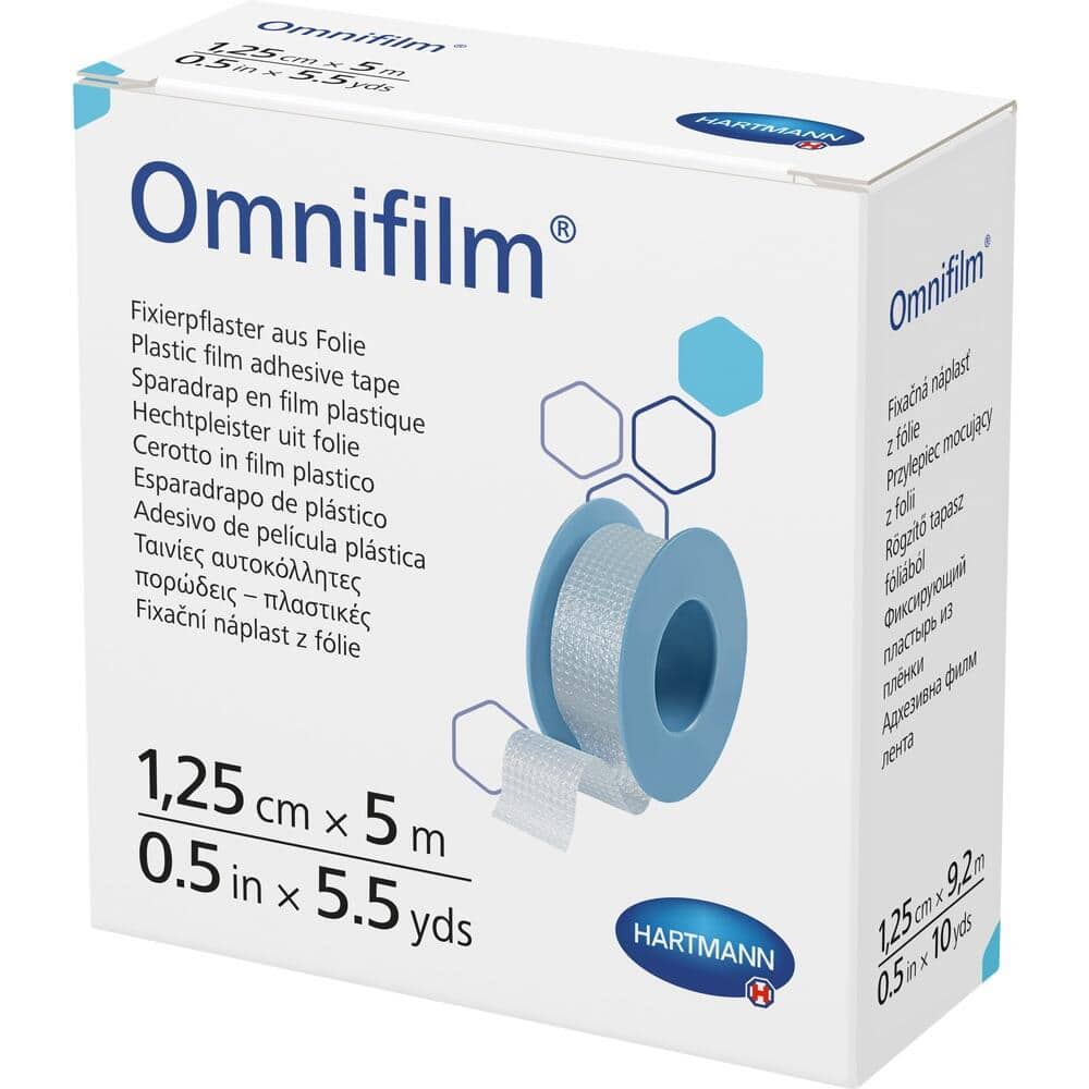 OMNIFILM Fixierpflaster Folie 1,25 cmx5 m 1 St Pflaster