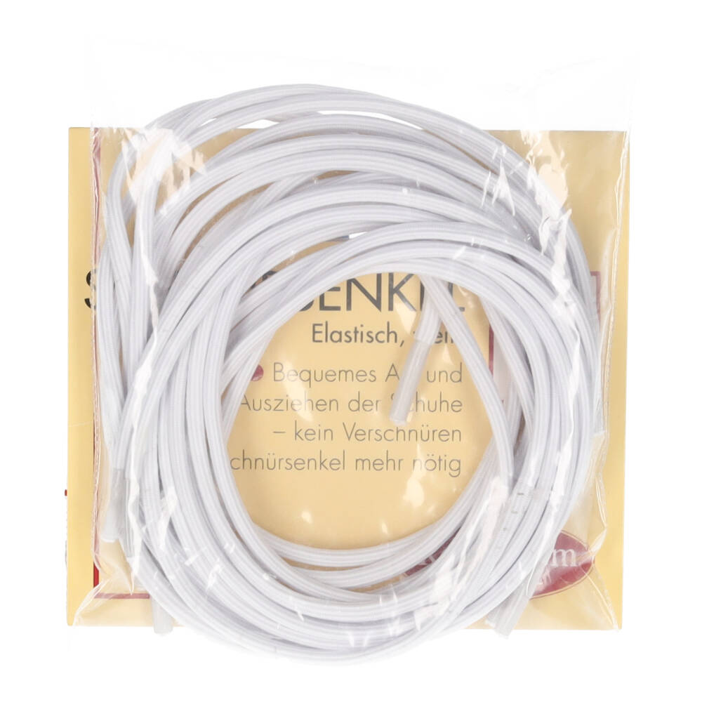 SCHNÜRSENKEL elastisch 61 cm weiß 4 St