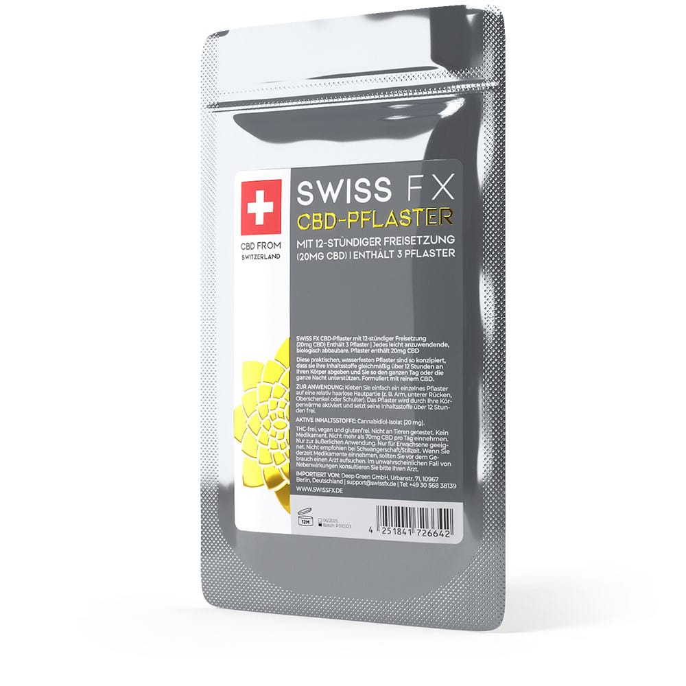 SWISS FX CBD-PFLASTER 20MG 10 St Pflaster