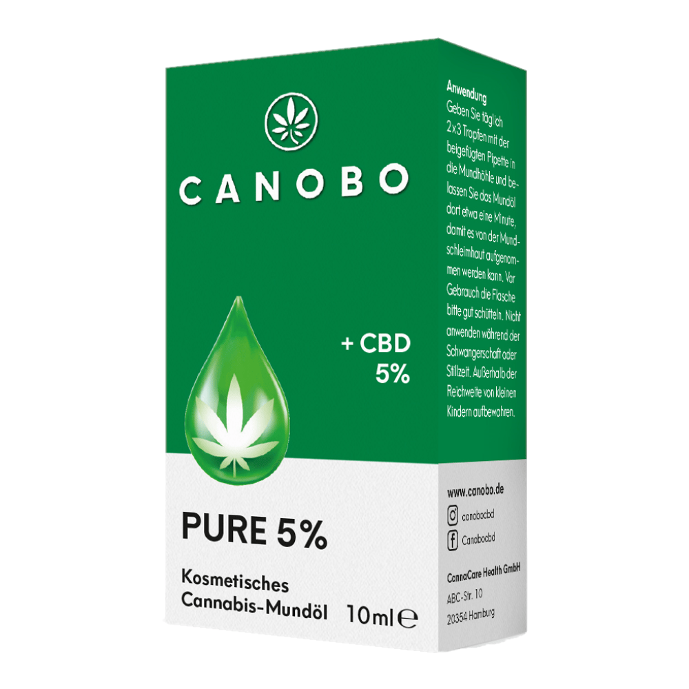 CANOBO PURE 5% CBD Kosmetisches Mundöl 10 ml Tropfen