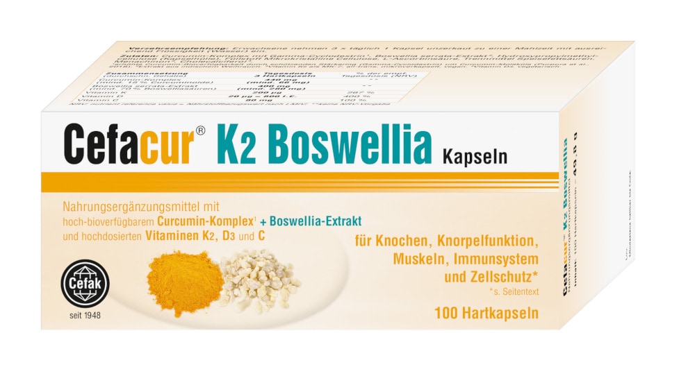 Cefacur K2 Boswellia 100 St Hartkapseln