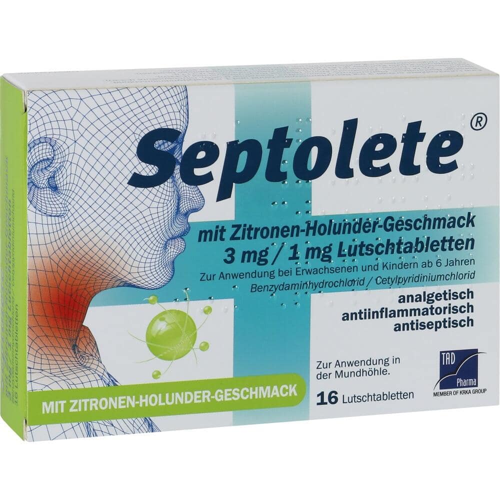 Septolete 3mg/1mg Lutschtabletten 16 St Lutschtabletten
