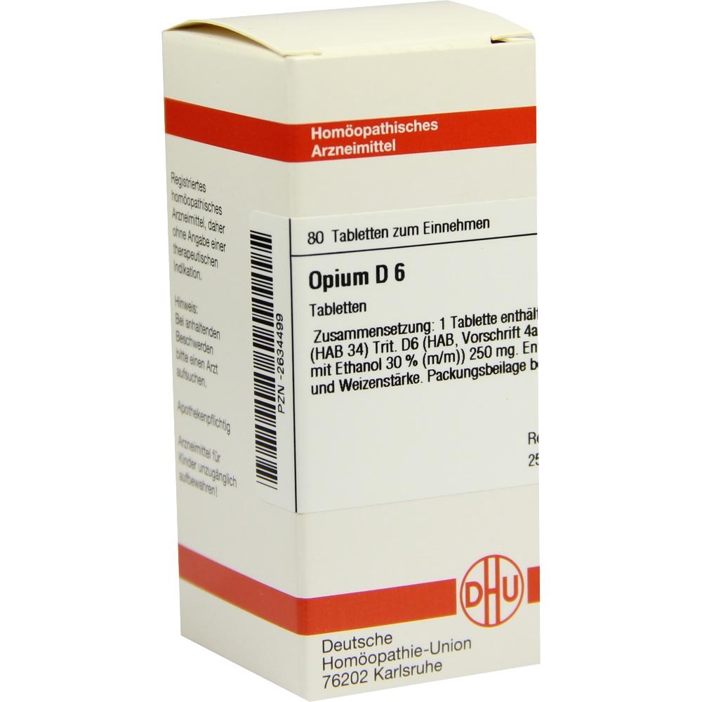 OPIUM D 6 Tabletten 80 St Tabletten