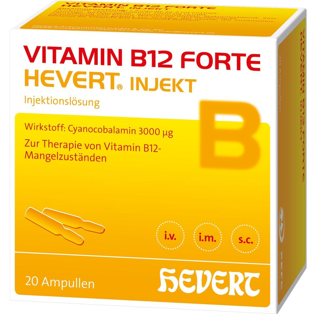 VITAMIN B12 FORTE HEVERT INJEKT  20X2 ml Injektionslösung