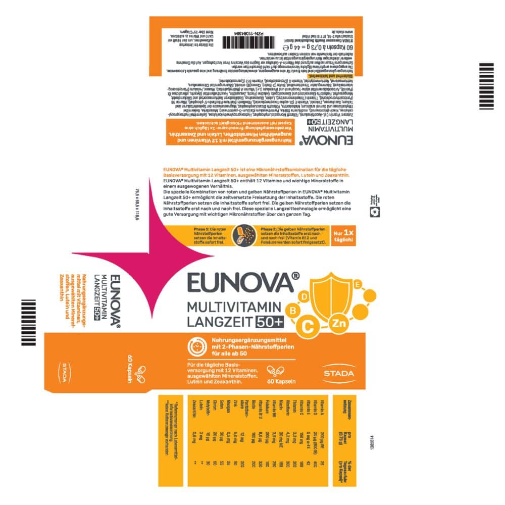 EUNOVA MULTIVITAMIN LANGZEIT 50+  60 St Kapseln